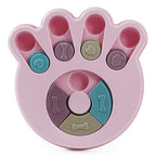 Dog Treat Dispenser Food Puzzle Toy Interactive Training Feeder Pet Supply Bowl - Claw-Green