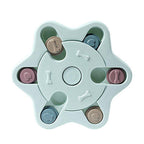Dog Treat Dispenser Food Puzzle Toy Interactive Training Feeder Pet Supply Bowl - Claw-Green