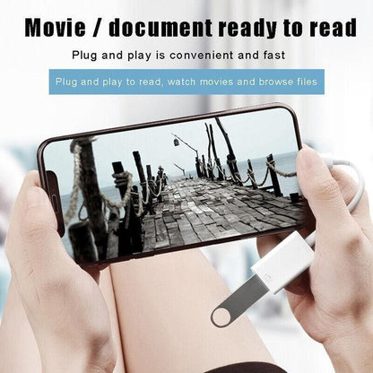 For Iphone Or Type C To Usb Otg Data Cable Adapter Male 3.0 A Female Converter - Type-C