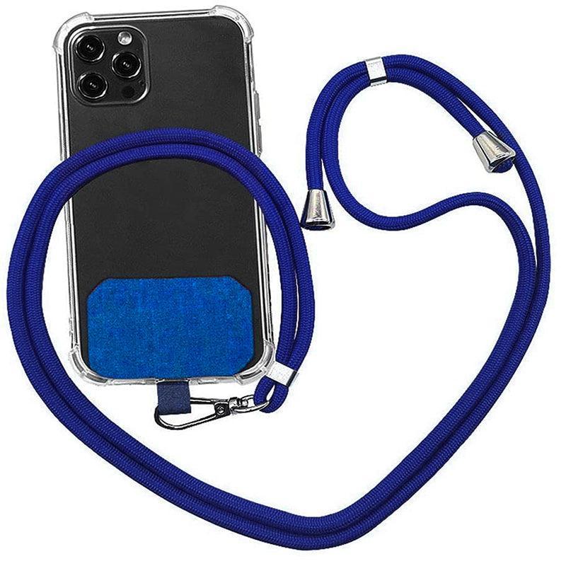 Adjustable Phone Lanyard with Patch for Most Cases Neck Strap Holder - Green