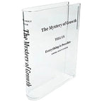 Transparent Book Vase Flower Holder Acrylic Decorative Table Display Stand