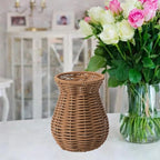 Beautiful Wicker Hand Woven Vase Farmhouse Boho Lightweight Decor Creative Decor