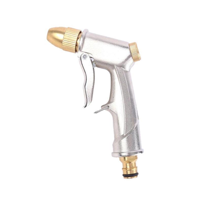 2Pcs High Pressure Water Spray Handle Nozzle Brass Garden Hose Pipe Lawn Car Wash