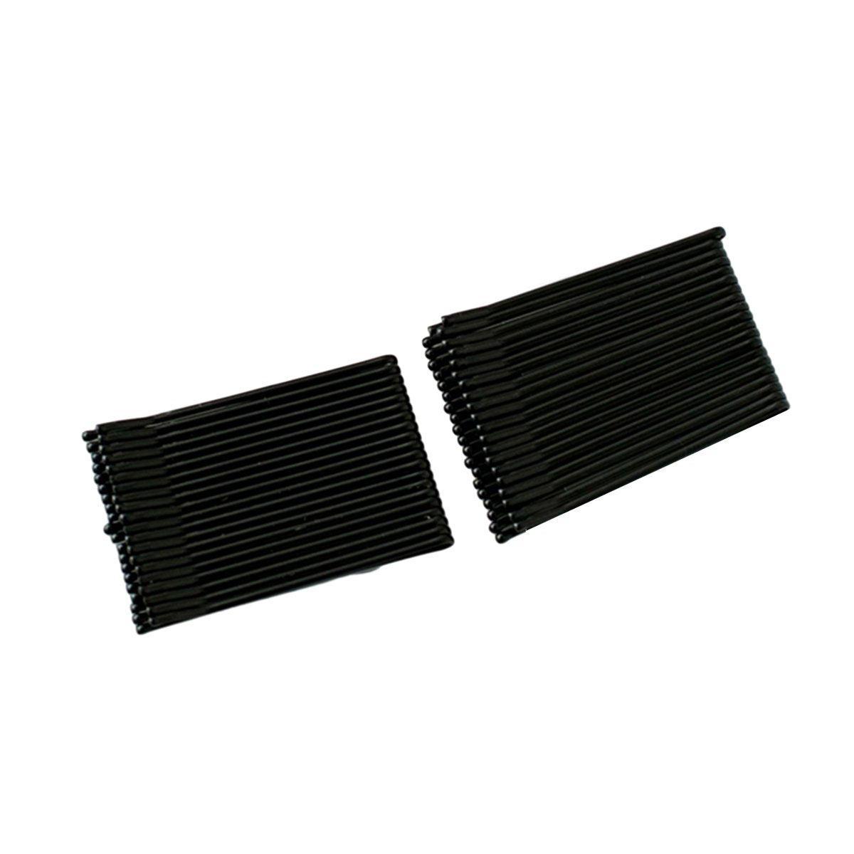 40 PCS Short Black Waved Hair Pins Bobby Pins Grips Salon Dance Hair Accessories - Long Wave Clip