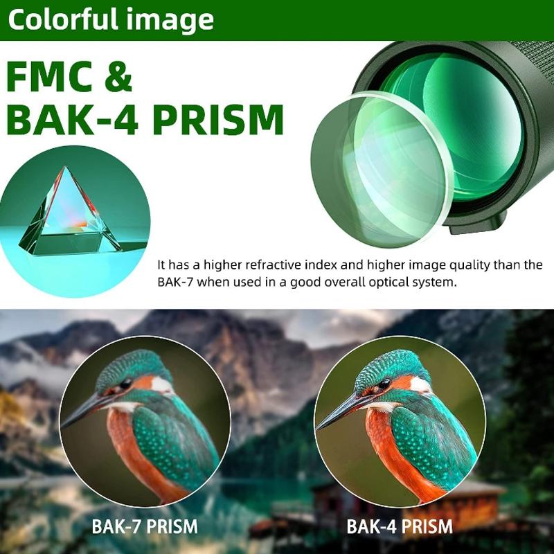 High Power Hd Monocular With Night Vision - 40X60