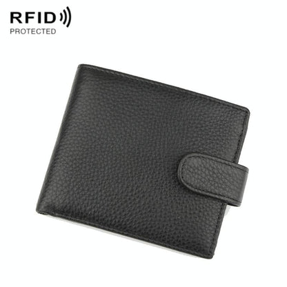 Rfid-blocking Short Men Wallet - Anti-magnetic