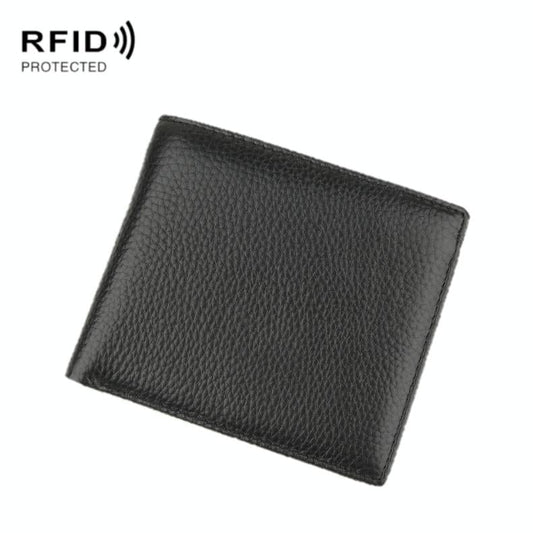 Men Leather Coin Wallet with Rfid Protection
