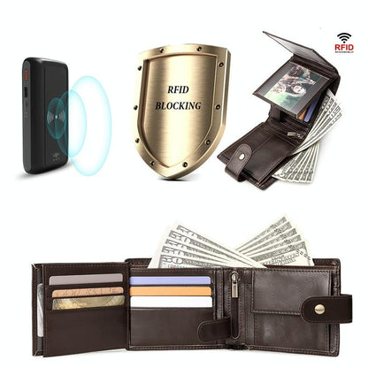 Men Multi-card Anti-magnetic Wallet - Compact Design