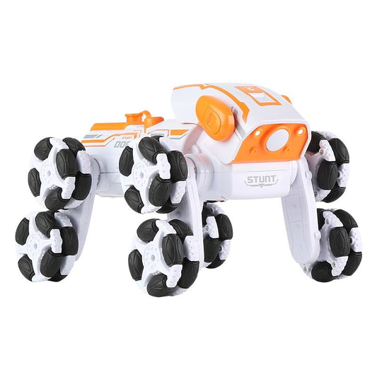 Intelligent 8-wheel Stunt Vehicle with Remote Control - Orange