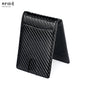 Rfid-blocking Carbon Fiber Men Wallet - Sleek & Secure