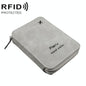 Rfid-blocking Travel Document Pouch - Gray White