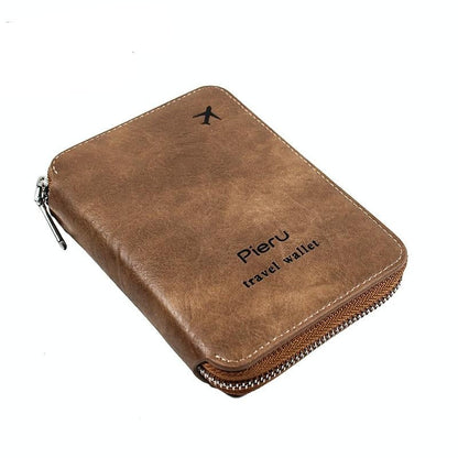 Rfid-blocking Travel Document Pouch - Gray White