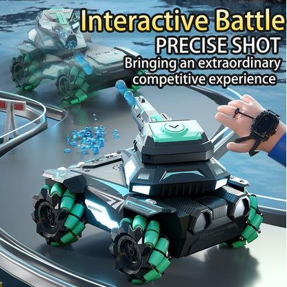 Stunt Water Bomb Battle Armor Rc Car - 2.4g Dual Control - Red - Dual Control