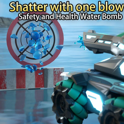 Stunt Water Bomb Battle Armor Rc Car - 2.4g Dual Control - Red - Dual Control