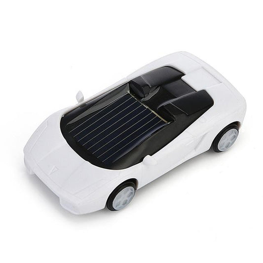 3-piece Solar Mini Car Racer Toy for Kids - Powered by the Sun - White