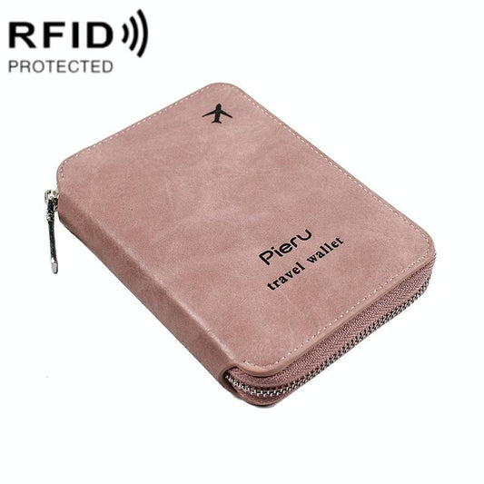 Rfid-blocking Travel Document Pouch - Pink