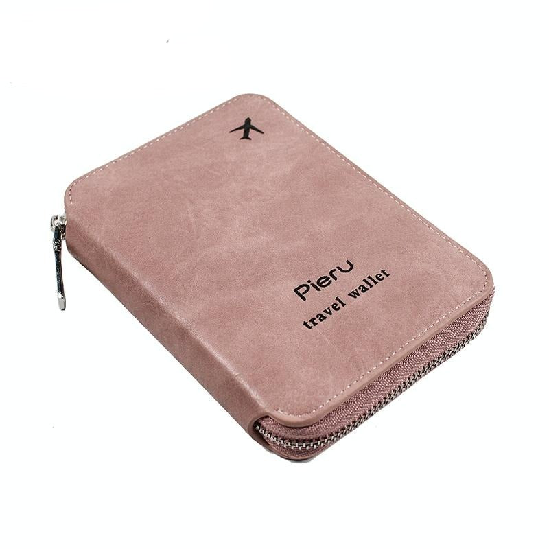 Rfid-blocking Travel Document Pouch - Pink