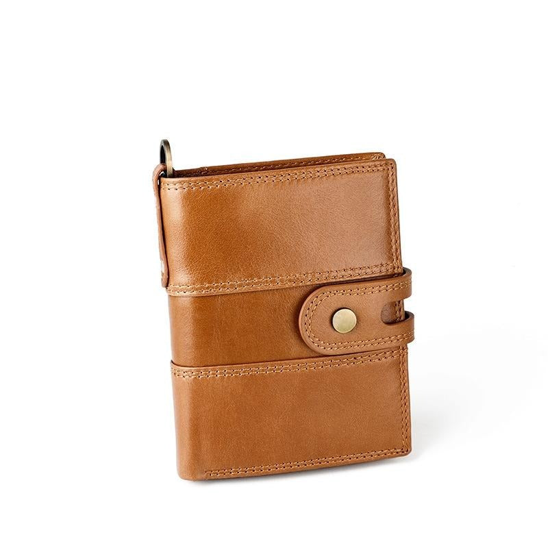 Premium Leather Multi-card Men Wallet - Secure & Stylish - Brown