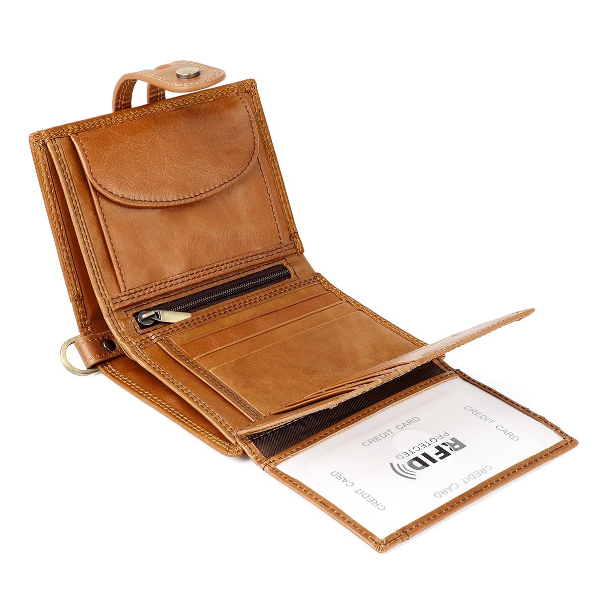 Premium Leather Multi-card Men Wallet - Secure & Stylish - Brown