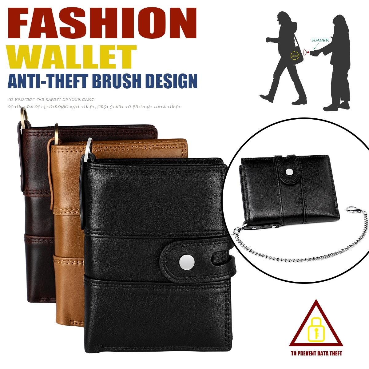 Premium Leather Multi-card Men Wallet - Secure & Stylish - Brown