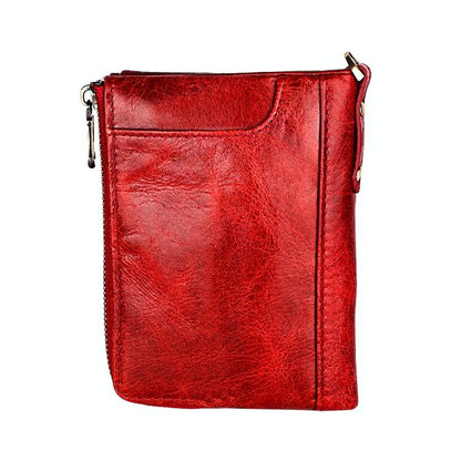 Men Leather Rfid Wallet - Antimagnetic - Coffee