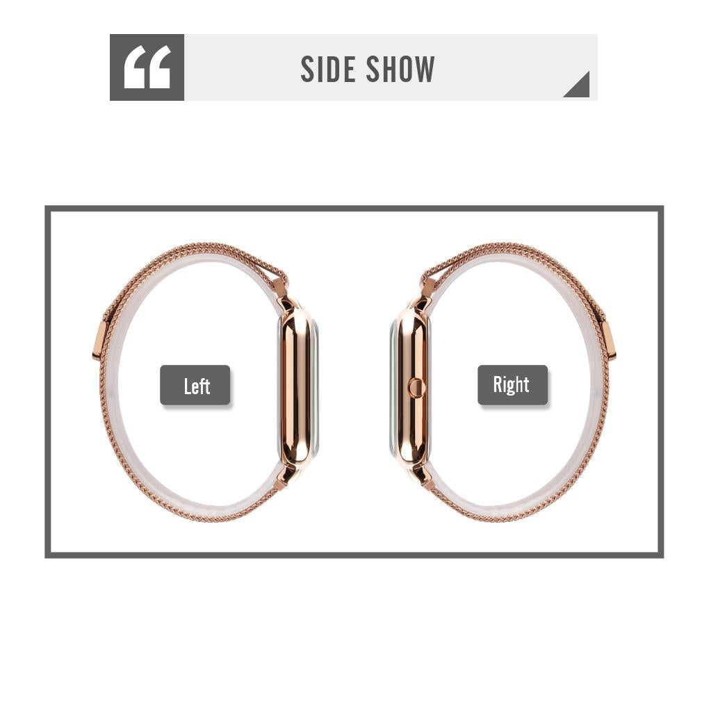 Unisex Magnetic Buckle Mesh Belt Quartz Watch - Silver Black