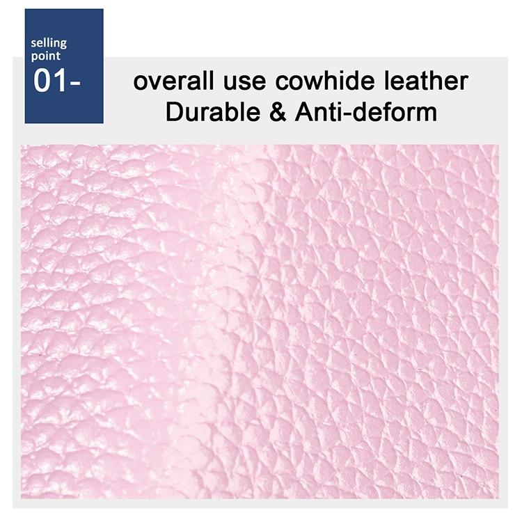 Leather Rfid Wallet - Sleek and Secure - Pink