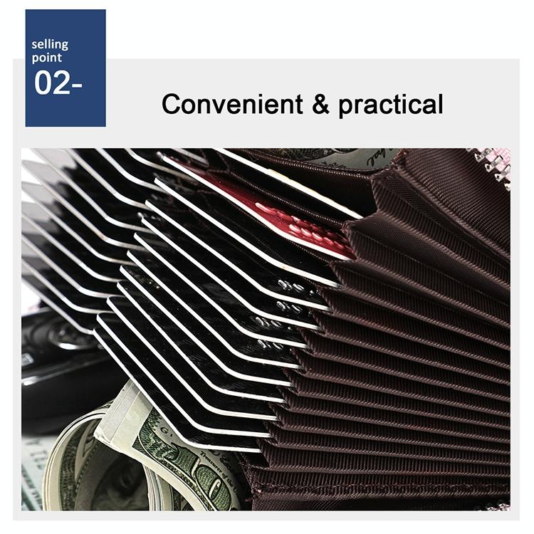 Leather Rfid Wallet - Sleek and Secure - Pink