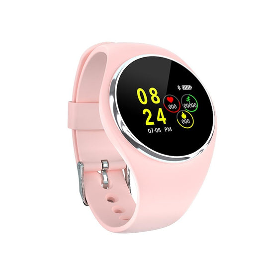 Waterproof Bluetooth Smartwatch With Call / Heart / Bp / Sleep Monitoring - Ip67 - Pink