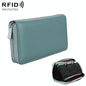 Leather Rfid Passport & Card Holder - Compact - Green