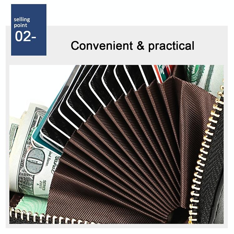 Leather Wallet with Rfid Protection and Butterfly Pattern - Silver