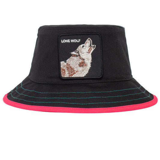 Goorin Bros Costa Lobo Bucket Hat 100% Cotton Animal Series - Black - XL