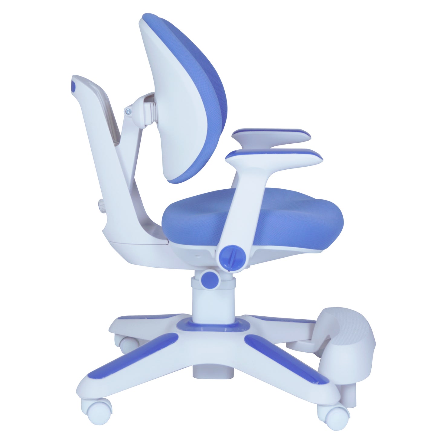 Ergonomic Children Kids Study Chair Set of 2 Height Adjustable - Blue