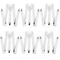 6x Mens Suspenders Braces Adjustable Strong Clip On Elastic Formal Wedding BULK - White