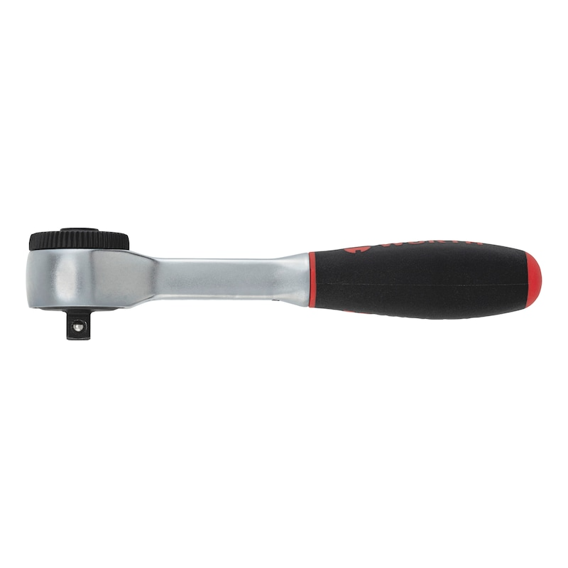 Wurth 1/4" Reversible Ratchet Wrench 360 Degree Twist Handle Chrome Vanadium 135mm