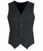 Mens Peaked Vest Waistcoat w/ Knitted Back Suit Formal Wedding Dress Up - Charcoal - 127