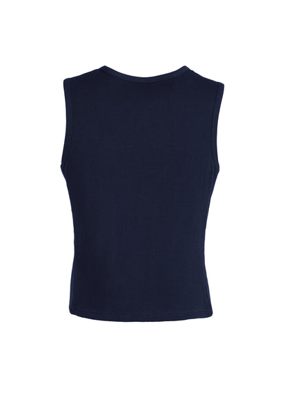 Mens Peaked Vest Waistcoat w/ Knitted Back Suit Formal Wedding Dress Up - Navy - 132