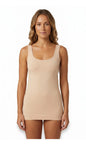 Ambra Seamfree Featherlight Underbust Slip Singlet Top in Nude - 14-16