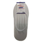 1x NO SHOW COTTON SOCKS Non Slip Heel Grip Low Cut Invisible Footlet Seamless - White - 2-8