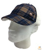 KANGOL Plaid Supre Ushanka Sherpa Chullo Lined Hat Warm Winter Ear Trapper Flying - Navy/Khaki - L/XL