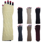 ARM WARMERS Knitted Long Fingerless Gloves Winter Mitten Cover Womens Party - Assorted