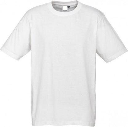 Plain T-Shirt 100% COTTON Basic Blank Tee Mens Ladies Casual BULK Adults - White - XXL