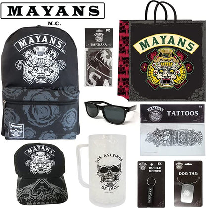 Mayans Boys Showbag w/ Backpack Tattoos Dog Tag Sunglasses Stein Mug Bandana
