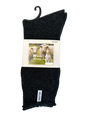 1 Pair Premium Mens Wool Heavy Duty Thick Work Socks Cushion Woolen - Black - 7-11