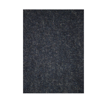100% SHETLAND RAGG WOOL CREW Round Neck Knit JUMPER Pullover Mens Sweater Knitted - Navy - 4XL