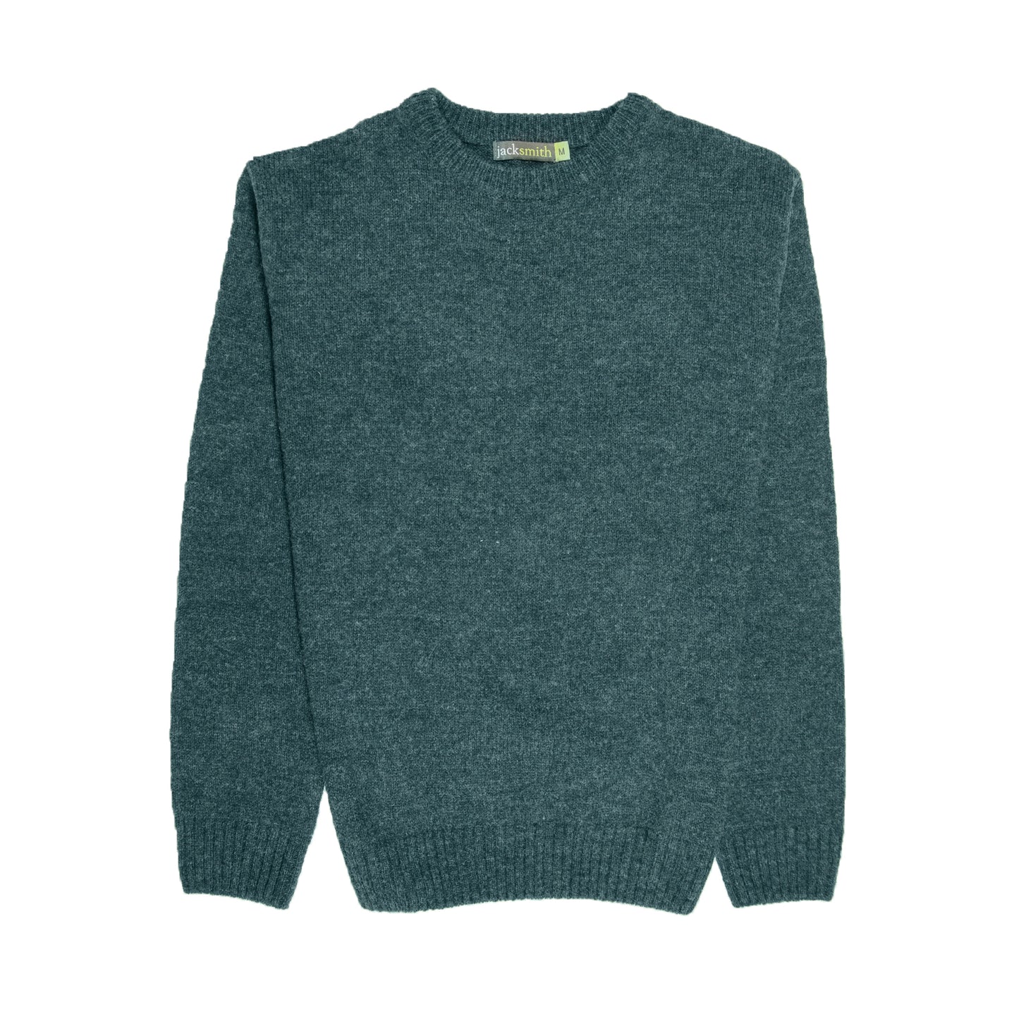 100% SHETLAND RAGG WOOL CREW Round Neck Knit JUMPER Pullover Mens Sweater Knitted - Sherwood - 5XL