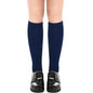 1x Pair School Uniform Knee High Socks Cotton Rich Girls Boys Kids - Navy - 2-8 (10-12 Years Old)