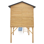 Lifespan Kids Burleigh Cubby House with 2.2m Slide (Pastel Blue)