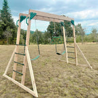Lifespan Kids Daintree 2-in-1 Monkey Bars & Swing Set