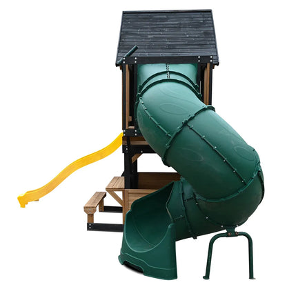 Lifespan Kids Claremont Swing Set & Play Centre with 2.2m Slide (Yellow)
